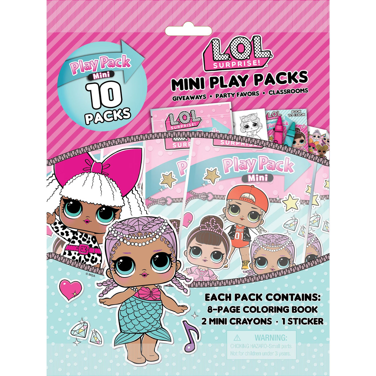 LOL Surprise Mini Play Packs - 10 Pack Set