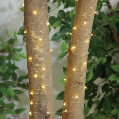 100 LED Warm White Silver Wire String Lights
