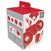 Apple Red Solid Color Party Tableware Kit - 20 Piece Set
