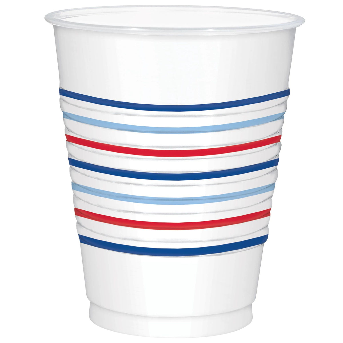 Americana Plaid Patriotic Plastic Cups 18oz, 25ct