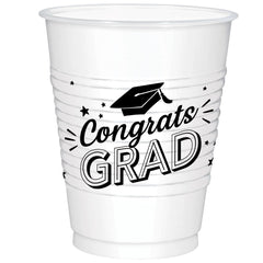 Congrats Grad 18oz Plastic Cups - 25ct