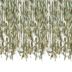 Leaf & Ribbon Scene Setter Background, Green, 10.5-inch