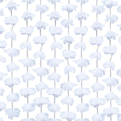 Floral Scene Setter Background Decoration, White, 8-in, for Wedding