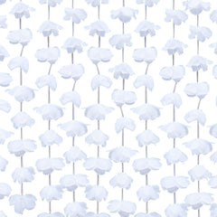 Floral Scene Setter Background Decoration, White, 8-in, for Wedding