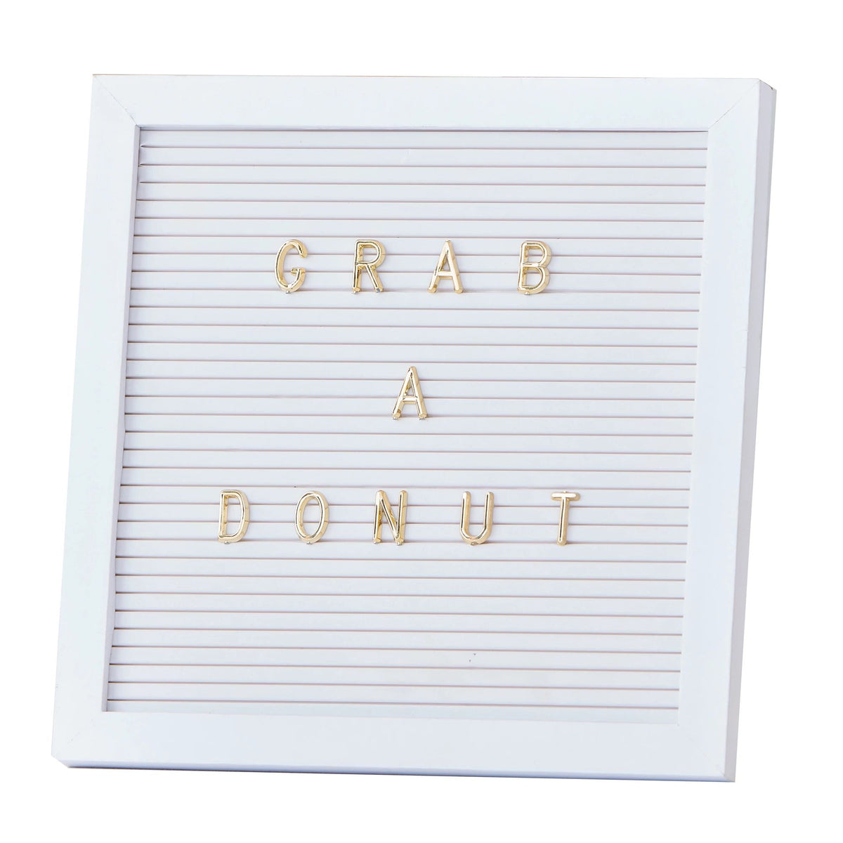 Peg Board Sign with Letters, White/Gold, 8-inch, for Wedding