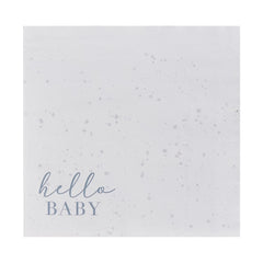 Ginger Ray Hello Baby Printed Luncheon Napkins, 16-pk