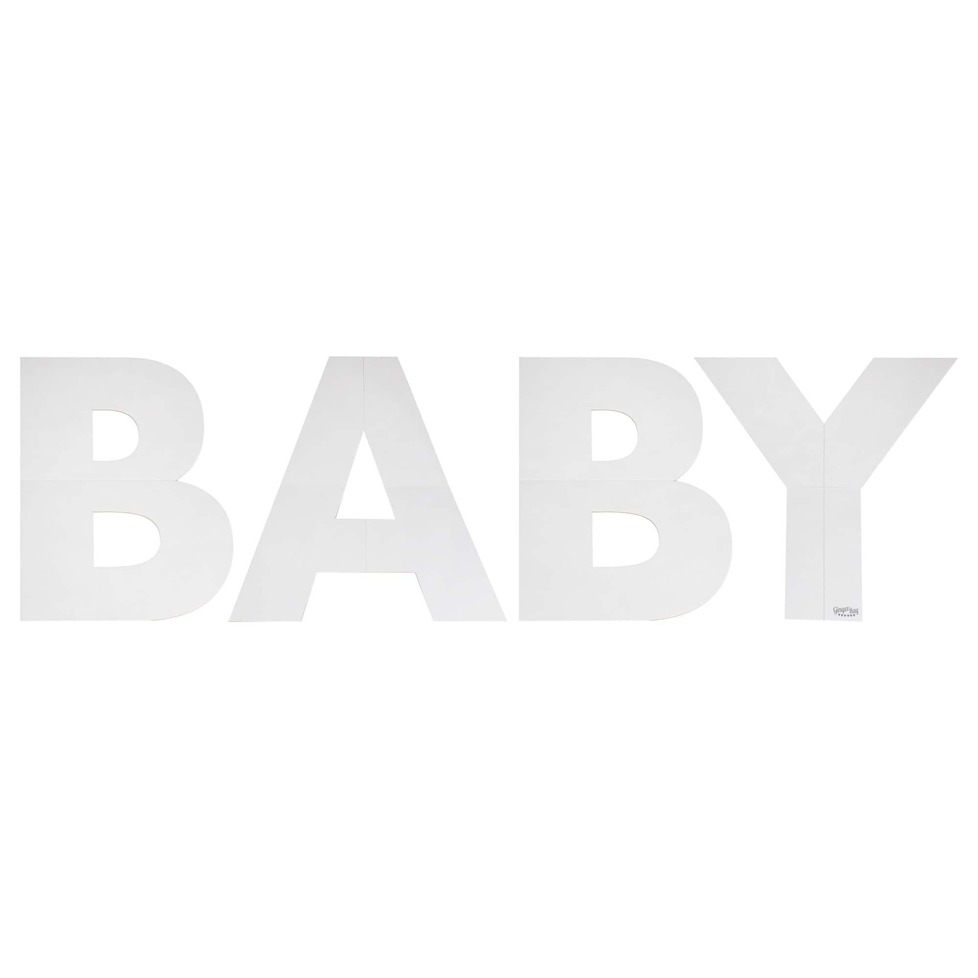 Baby Grazing Letter Board, White, 12-inch