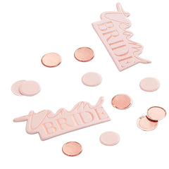 Ginger Ray Team Bride Rose Gold Confetti, 14-pcs