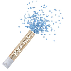 Blue Tissue Confetti Cannon for Baby Shower