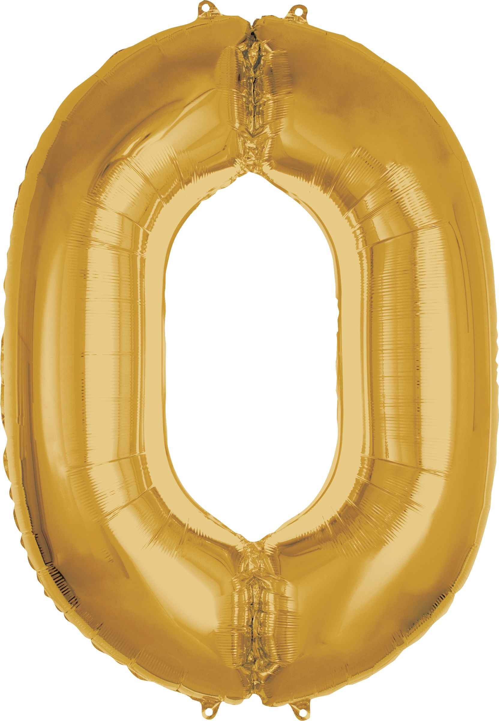 Gold Number 0 Foil Balloon - 50 Inch