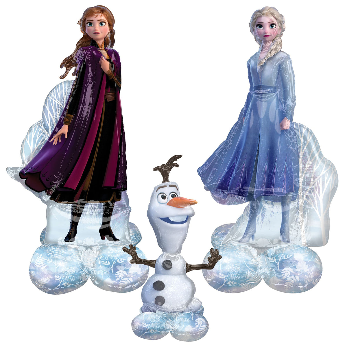 Frozen 2 Airloonz Foil Balloon Decorations, 3-pcs