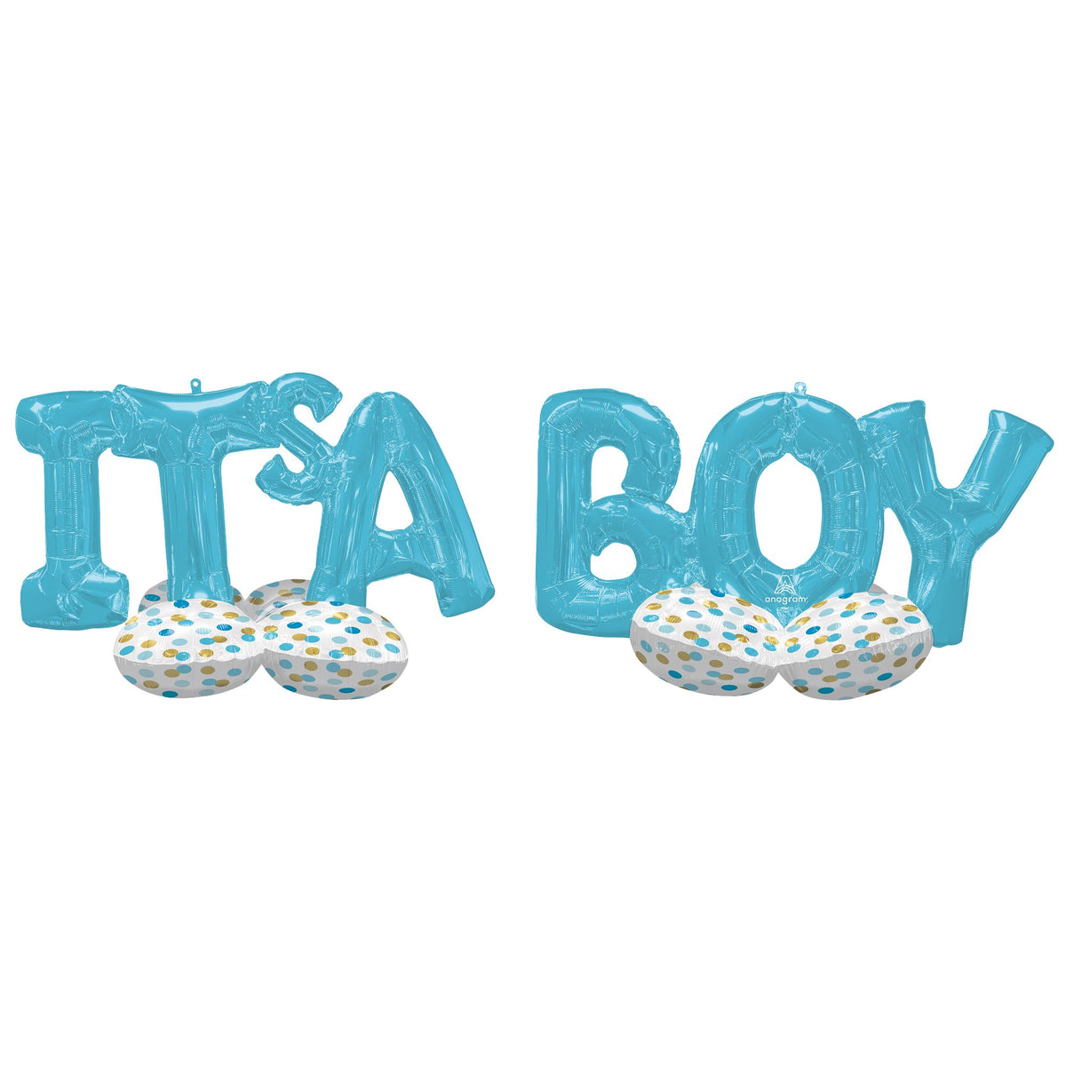 Airloonz It's A Boy Foil Balloon Yard Kit