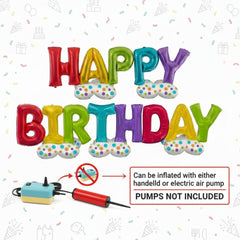 Vibrant Happy Birthday Yard Sign Balloon Kit