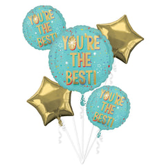 You're the Best Foil Balloon Bouquet - 5 Piece Set
