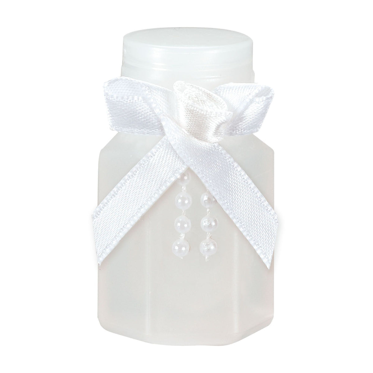 Bubble Wand Tubes, White, 24-pk, Ages 3+, for Wedding/Anniversary - Case of 24
