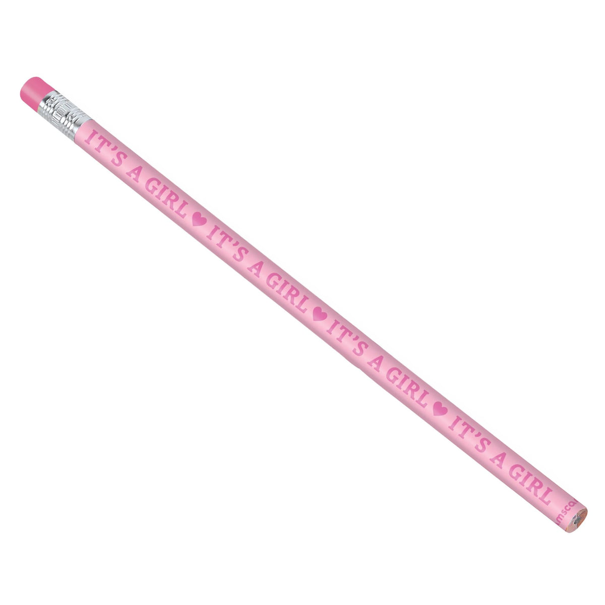It's a Girl Pencils, Pink, 12-ct - Case of 72