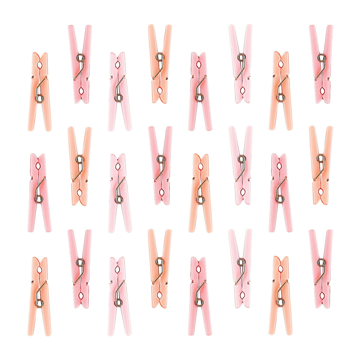 Pink Mini Clothespin Favor Charms, 24-ct - Pack of 12