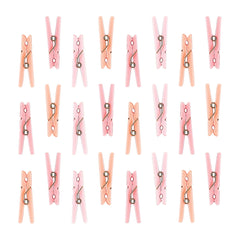 Pink Mini Clothespin Favor Charms, 24-ct - Case of 72