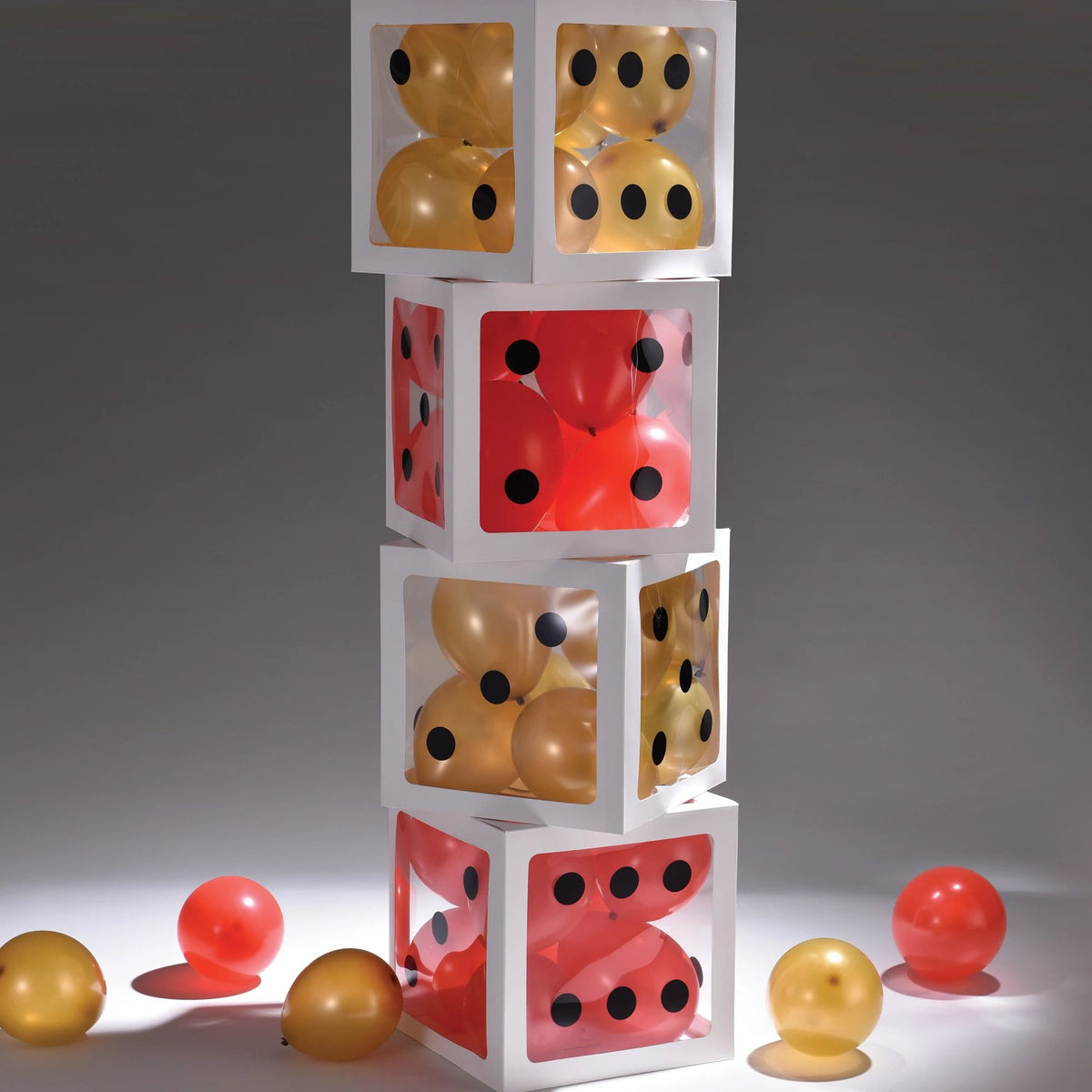 Casino Dice Balloon Blocks Decoration Set - Case of 12
