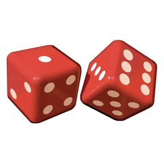 Large Inflatable Dice Decorations, 2-ct - Pack of 6