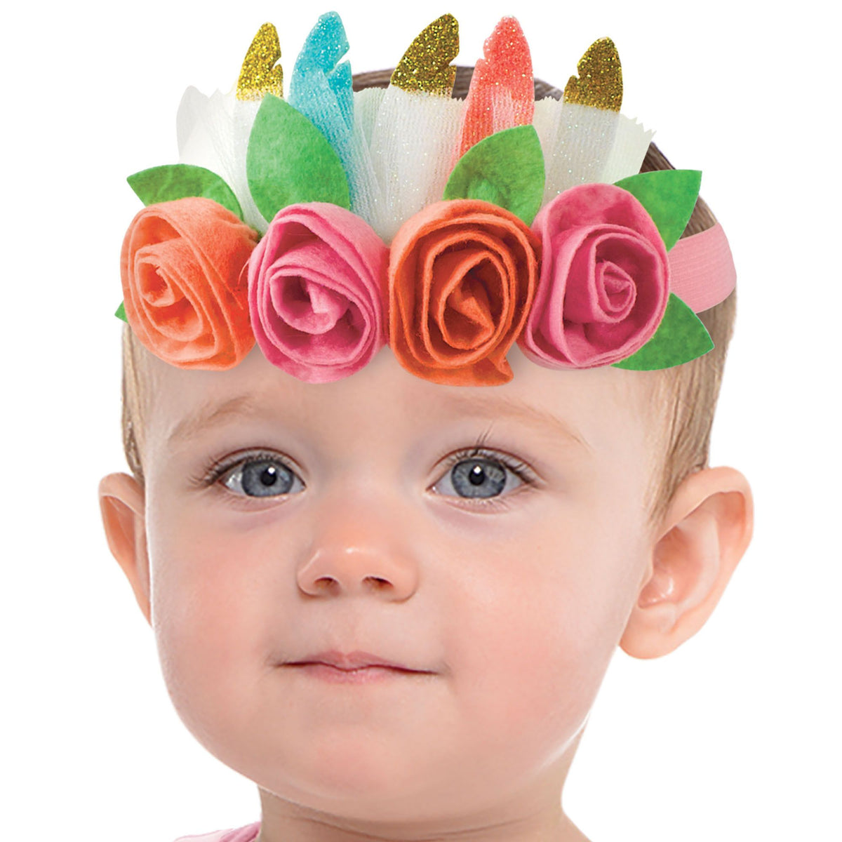 Boho Floral Headband for Baby's First Birthday - Pack of 6