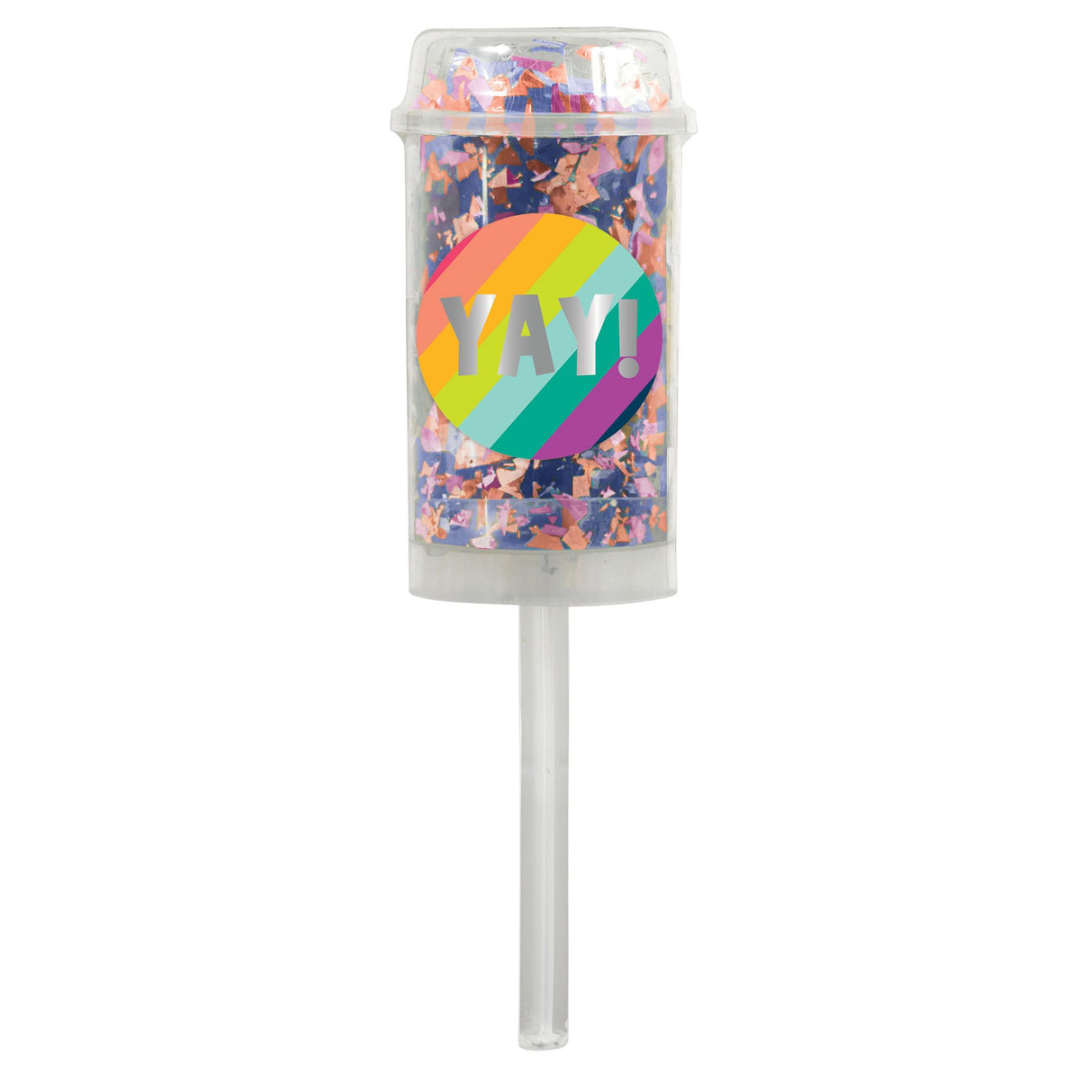 "Yay" Confetti Cannon Poppers, Multi-Colored, 2-ct - Pack of 6