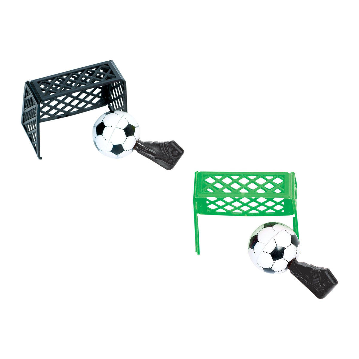 Tabletop Soccer Net & Ball Game, Black/Green, 4-ct - Case of 48