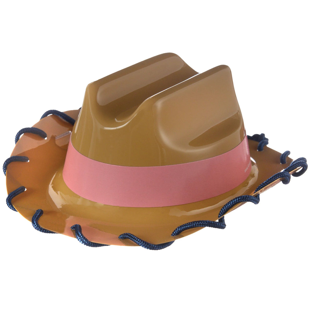 Saddle Up Cowgirl Hats, Brown/Pink, One Size, 4-pk - Case of 48