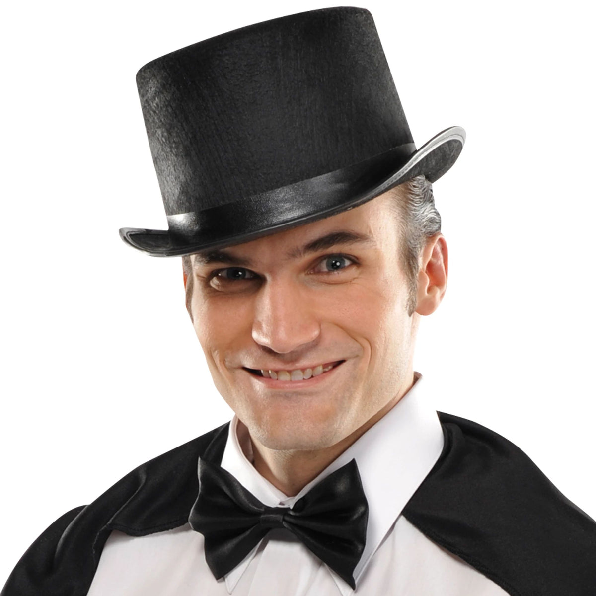 Classic Black Top Hat Costume Accessory - Pack of 6