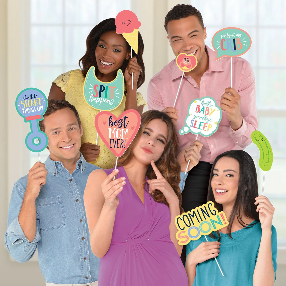Baby Shower Photo Prop Kit, 13-pc - Pack of 12