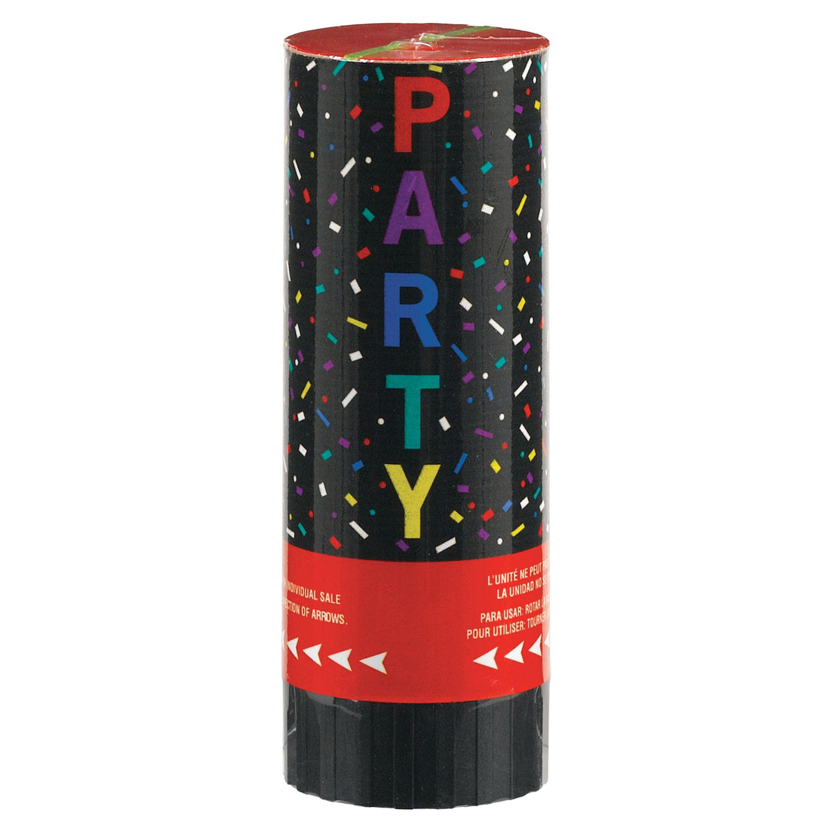 Colorful Party Confetti Poppers, 3-ct - Case of 72