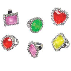 Sparkling Gem Ring Mega Value Pack - Pack of 4