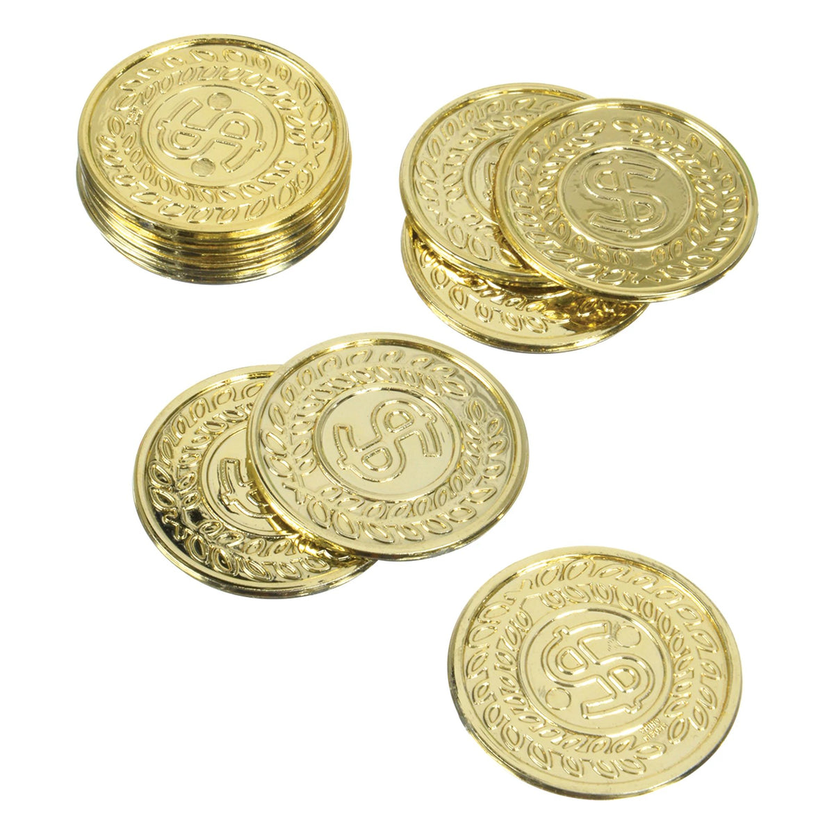 Shiny Gold Coin Party Favors, 100-pcs - Case of 48