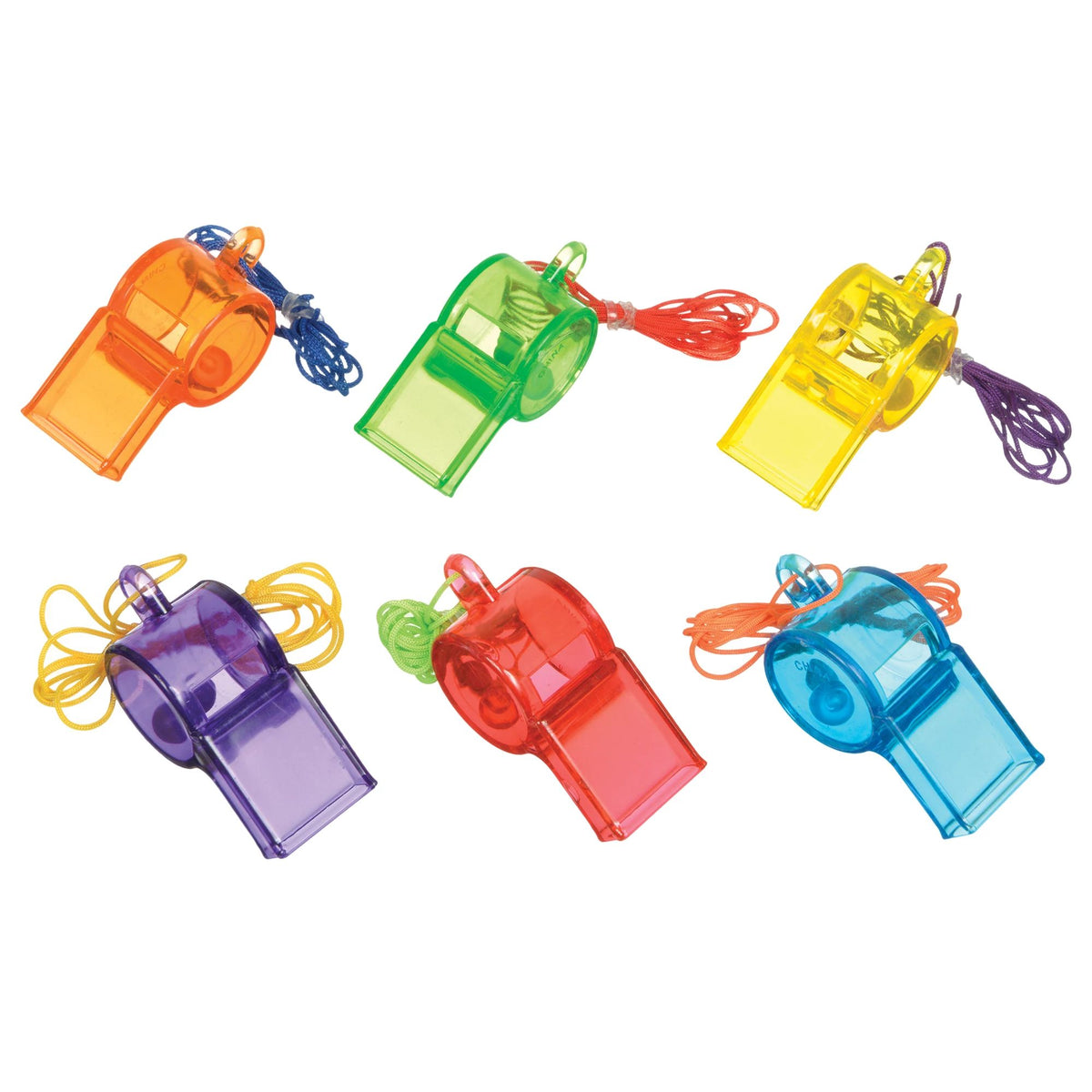 Colorful Sports Whistles Mega Value Pack - Case of 32