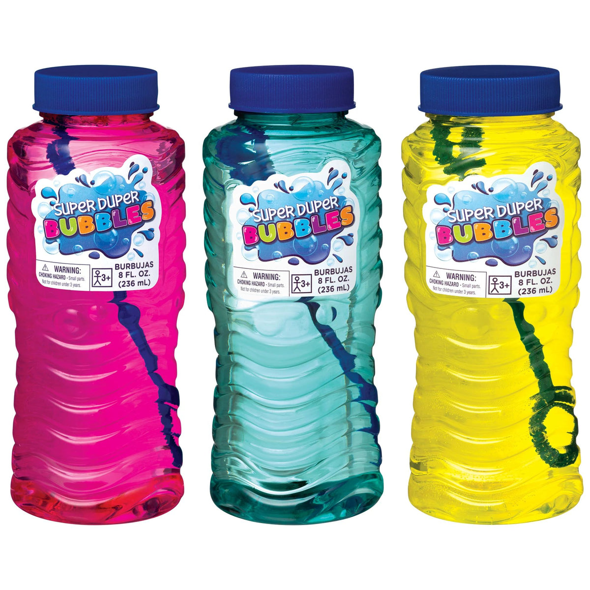 Super Duper Bubbles - 8oz Party Pack - Pack of 3