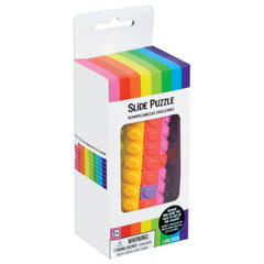 Rainbow 7-Layer Cylinder Slide Puzzle Toy, Multi-Colored - Pack of 12