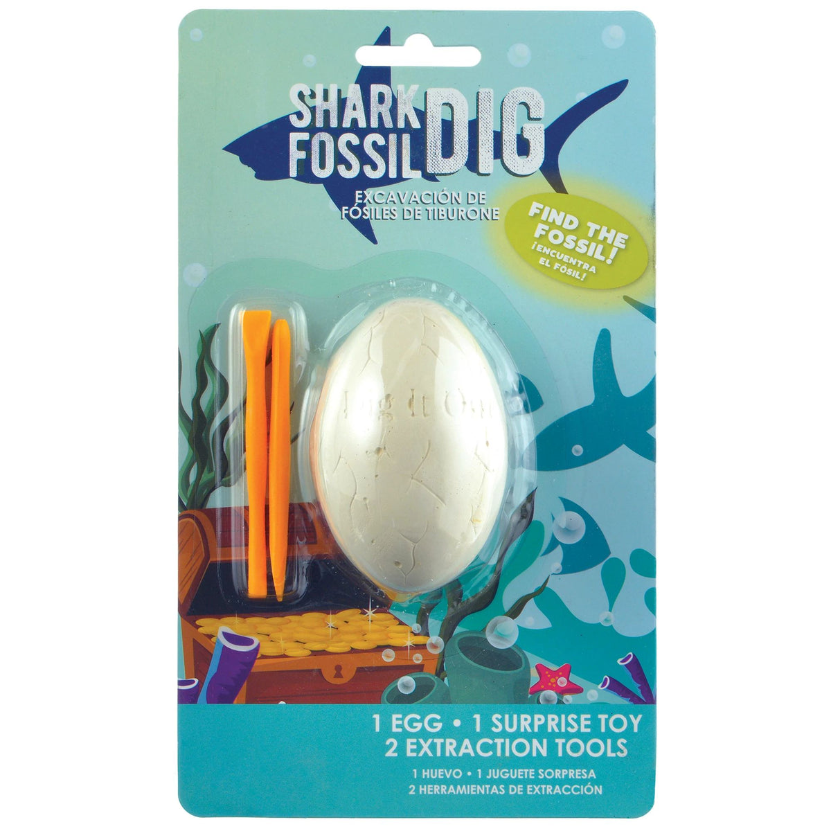 Shark Fossil Dig Set with Surprise Toy - Pack of 12