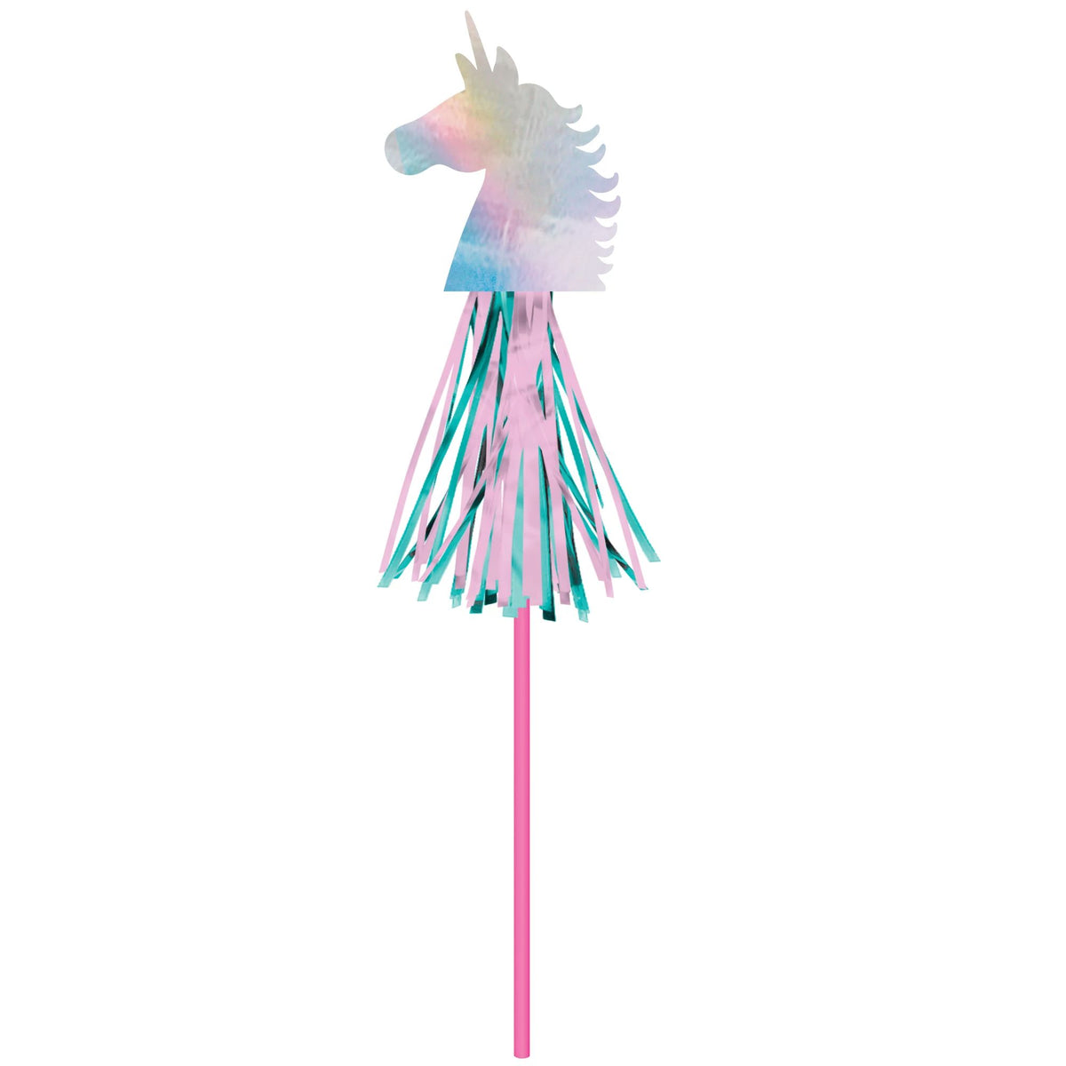 Unicorn Party Paper Wands, Pink/Blue, 6-ct - Pack of 9