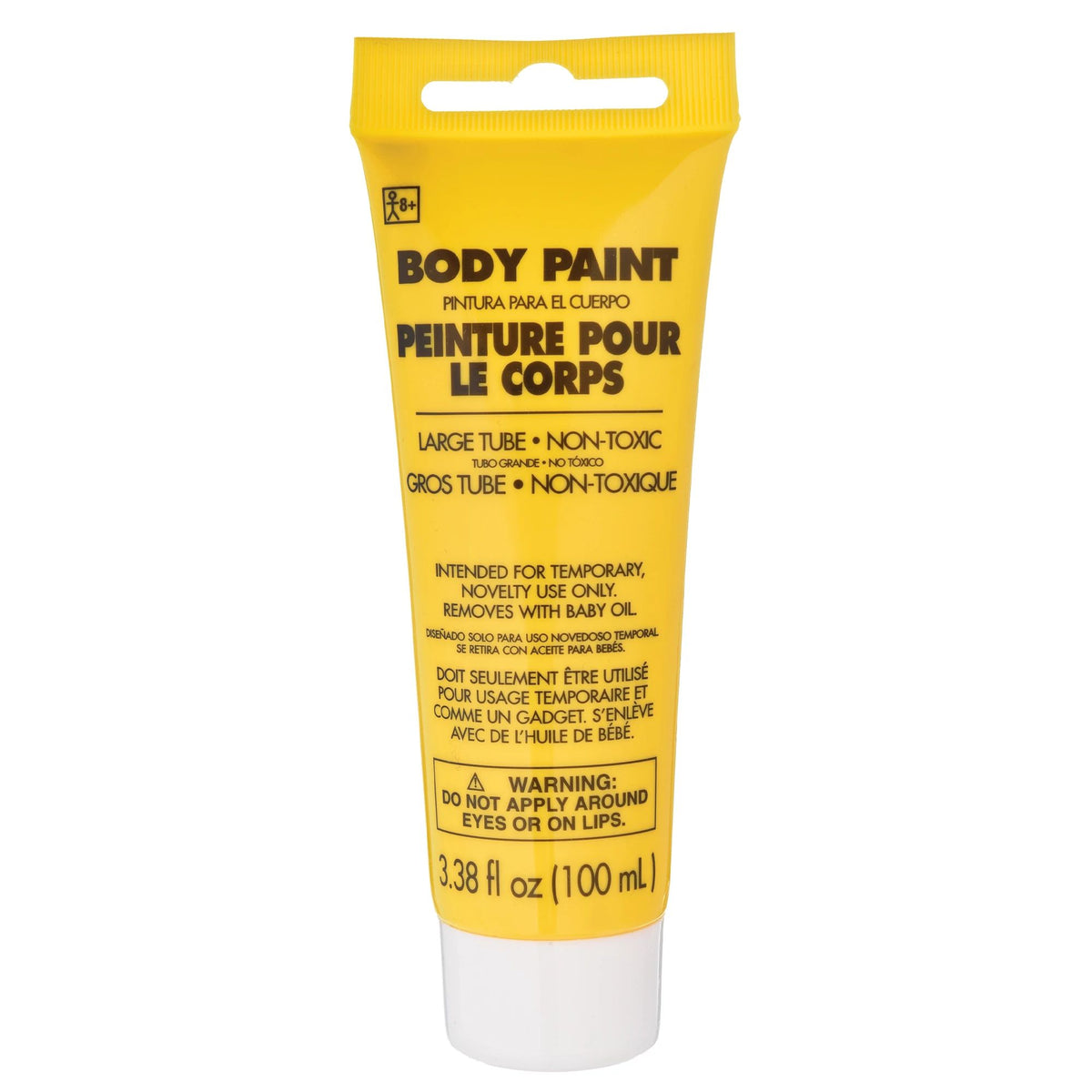 Non-Toxic Body Paint, Yellow, 100-ml, Costume Accessory - Pack of 6