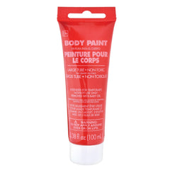 Red Non-Toxic Body Paint - 100ml Squeeze Tube - Pack of 6