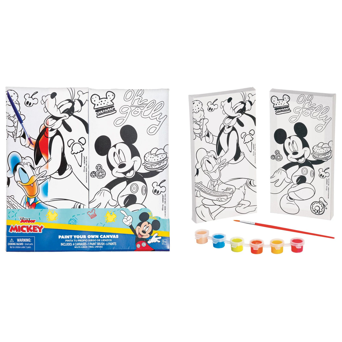 Mickey Mouse Clubhouse Paint Your Own Canvas Set - Pack of 10