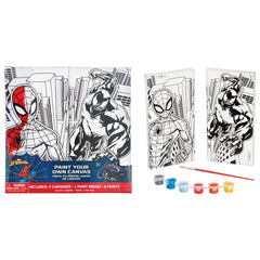 Marvel Spider-Man Color Your Own Canvas Kit, 9-pk - Case of 40