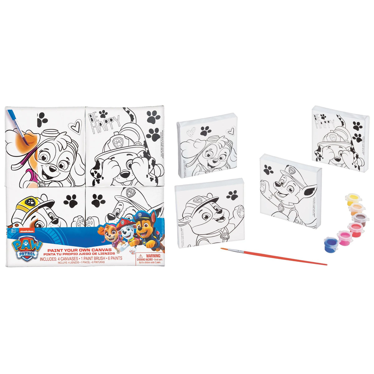 Nickelodeon PAW Patrol Color Your Own Canvas Kit, 11-pk - Pack of 10