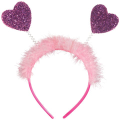 Valentine's Day Pink Heart Head Bopper, 1-ct - Pack of 12