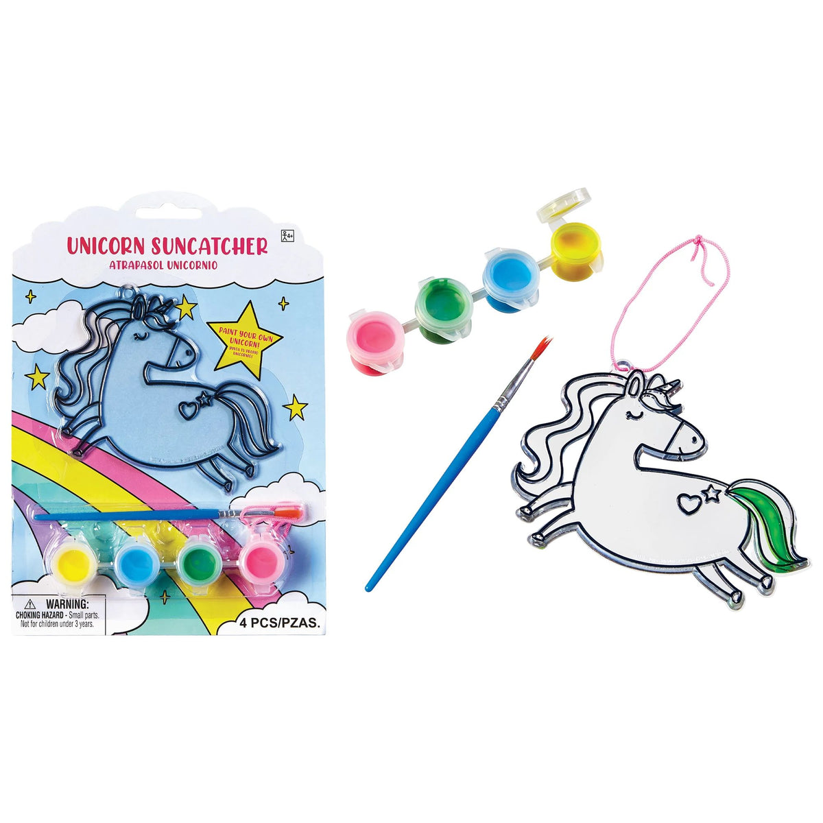 Unicorn Suncatcher Kit, 4.3 inch x 3.9 inch, 4-pk - Pack of 12