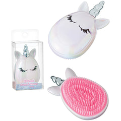 Unicorn Hair Brush Accessory, White/Pink, for Birthday Party - Pack of 8