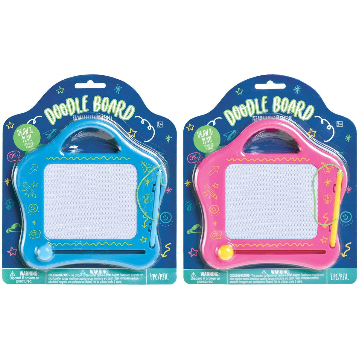 Colorful Doodle Board Party Favors - Pack of 6
