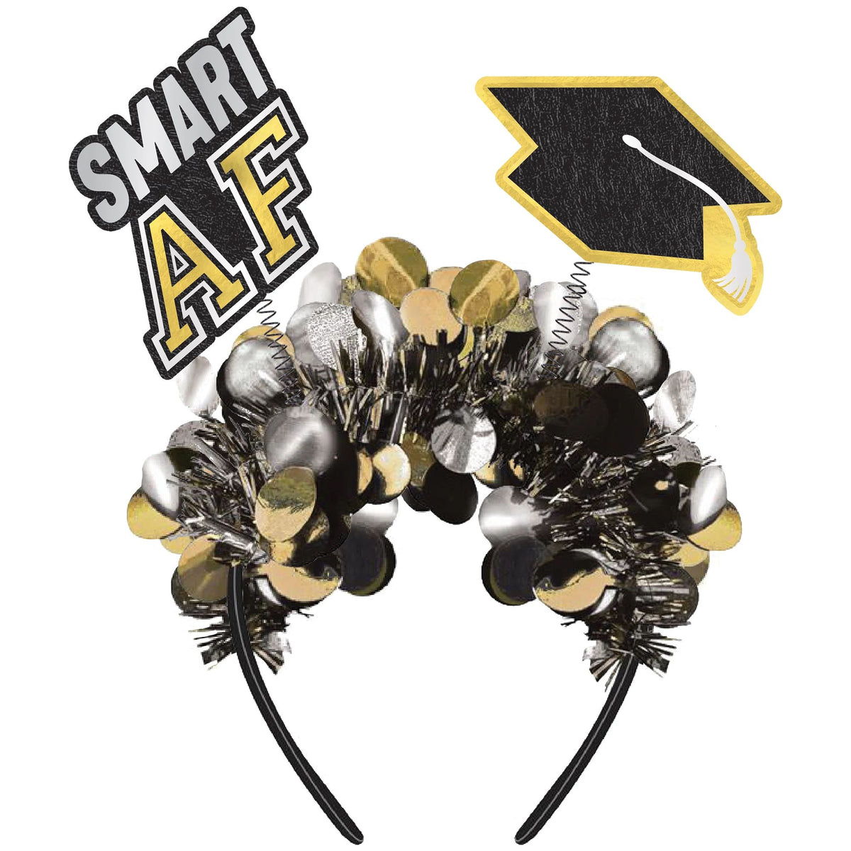 Graduation Smart AF Headband with Cap Design - Pack of 2