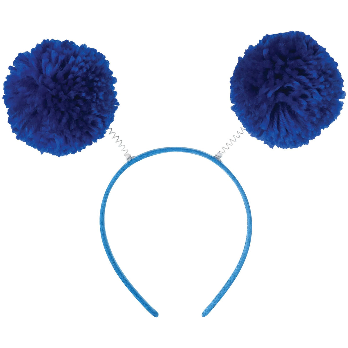 Fuzzy Head Bopper Pom Pom Headband, Assorted Colours, One Size, 2-pk
