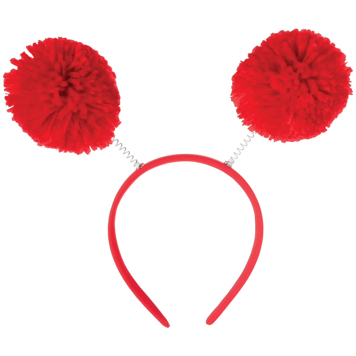 Red Pom Pom Head Bopper - Cheer and Costume Accessory - Pack of 9